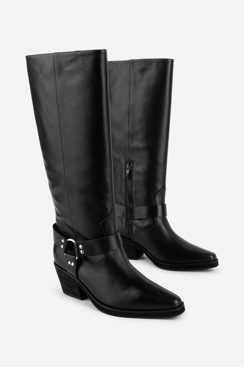 JOSEPHINE KNEE HIGH BIKER BOOT 091525