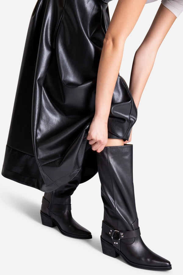 JOSEPHINE KNEE HIGH BIKER BOOT 091525