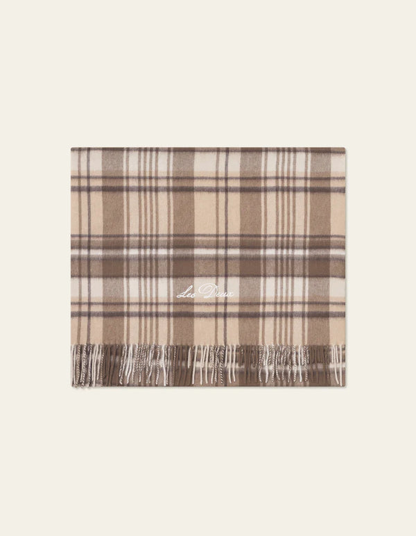 CHECK WOOL SCARF 092025