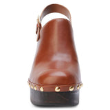LEATHER CLOG HEEL STRAP