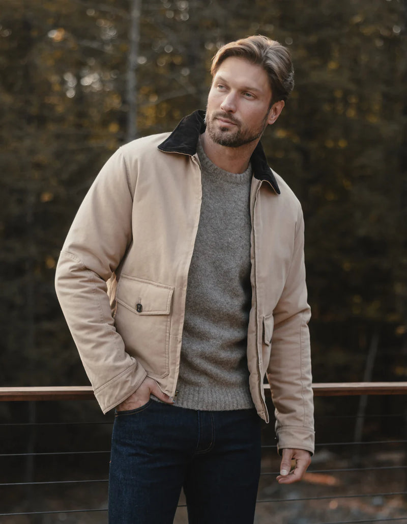 CANVAS ZIP FRONT JACKET 111421
