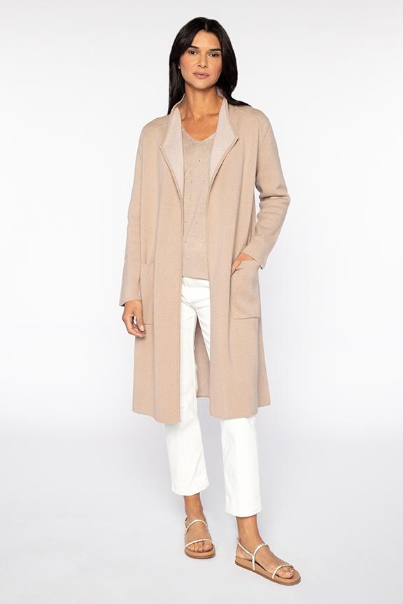 REVERSIBLE DRAPE FRONT CARDI 112624