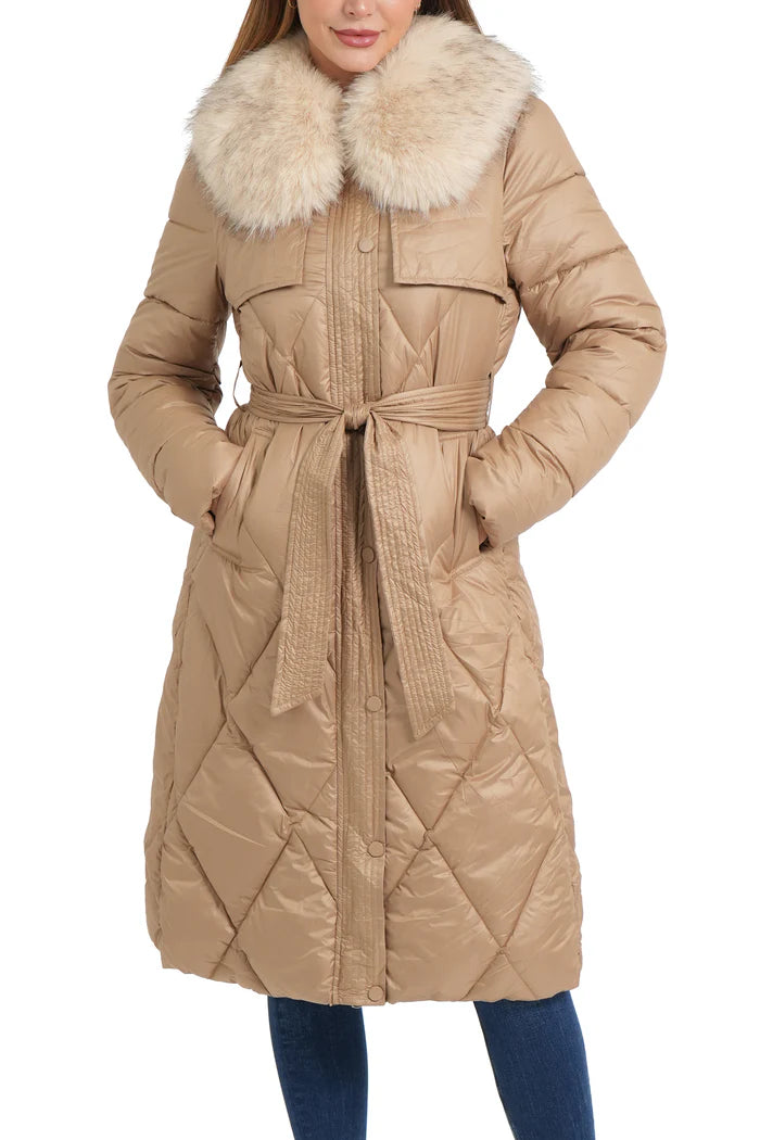 FELIX PUFFER W/FUR COLLAR 110325