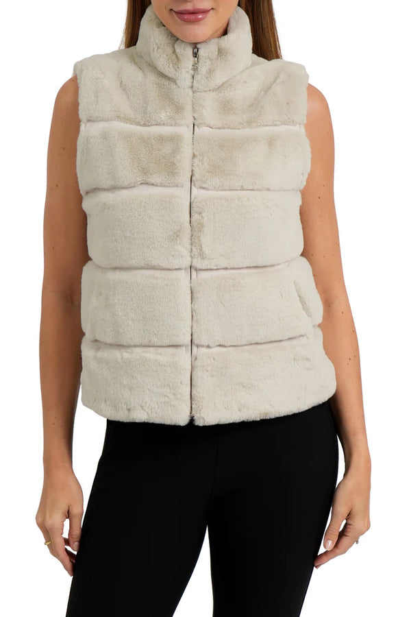 VINCE FAUX FUR VEST 110325