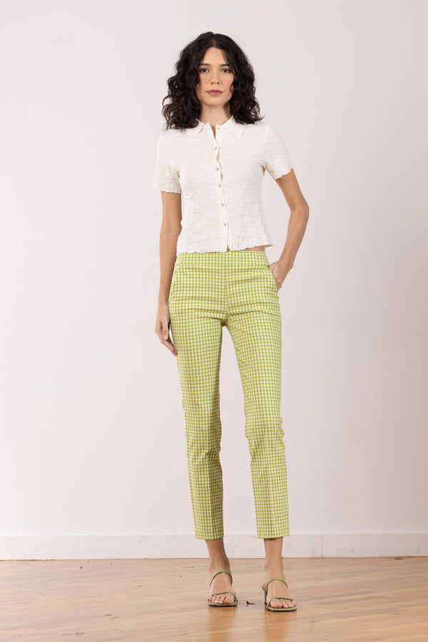 LULU CHECK CROP PANT 041725