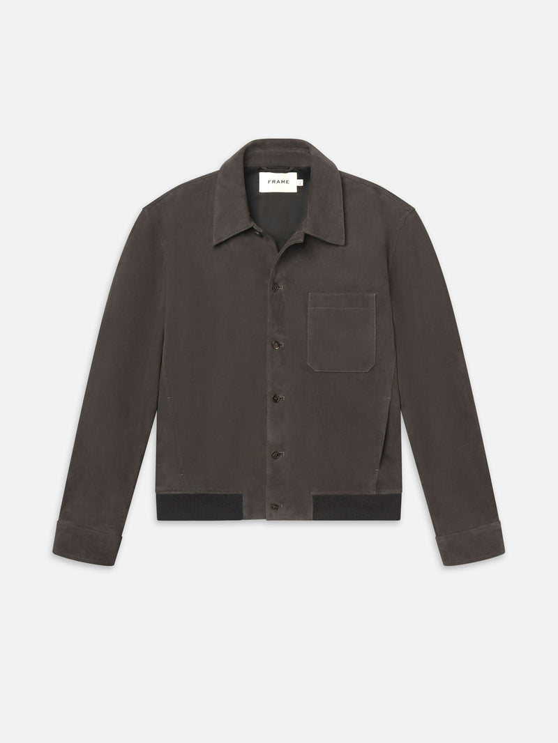 SUEDE BOMBER JACKET 082125