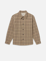 WOOLEN PLAID OVERSHIRT M071425