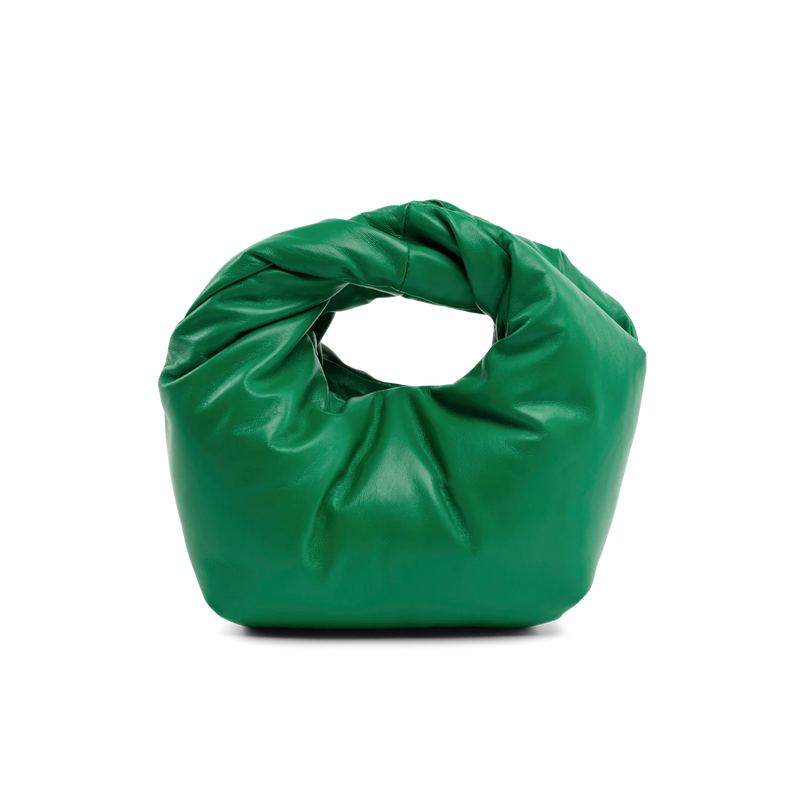 LEATHER PUFF HANDBAG