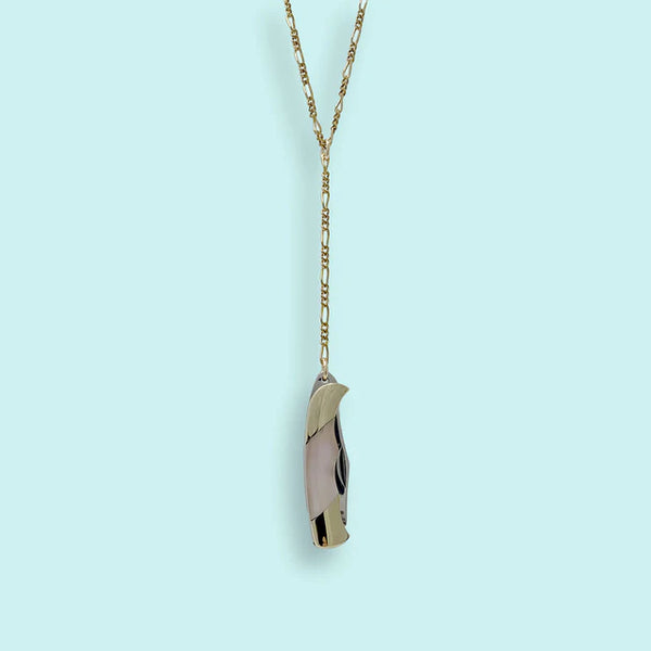 Y DROP POCKET KNIFE NECKLACE