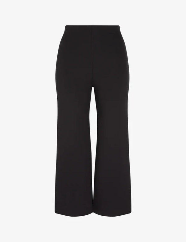 NEOPRENE CROPPED WIDE LEG CROP