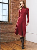 FLAIR MOCK NECK DRESS 090225