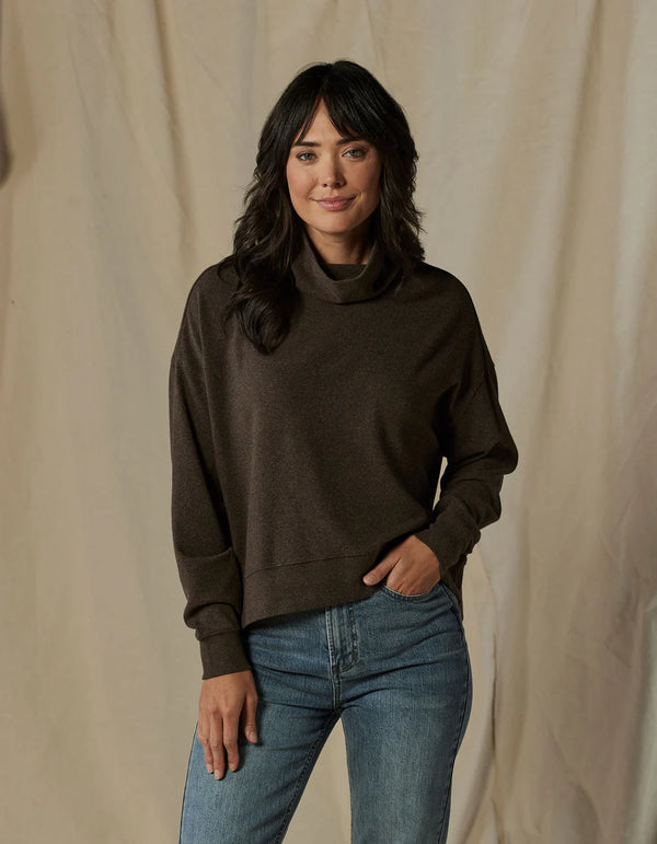 PUREMESO FUNNEL NECK PULLOVER 101224