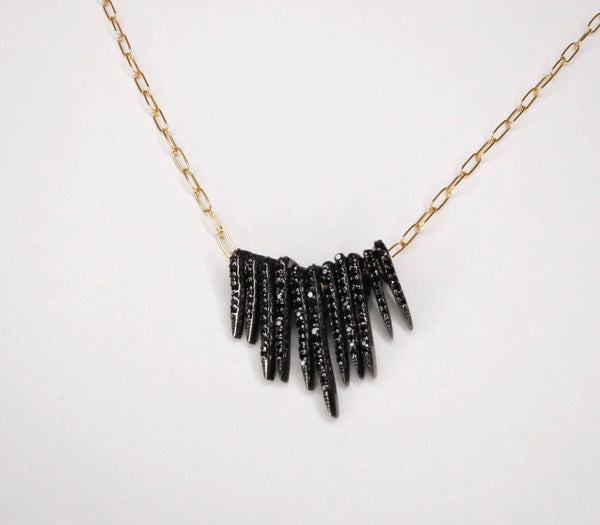 MINI SPIKE SPINEL NECKLACE