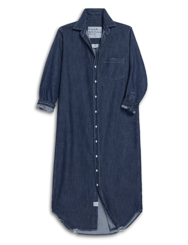 RORY DENIM MAXI SHIRTDRESS 091525