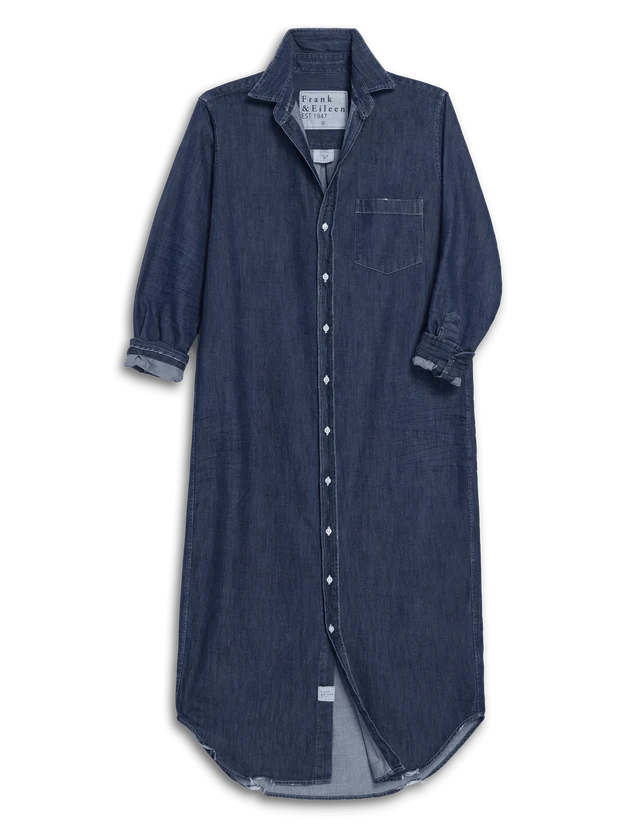RORY DENIM MAXI SHIRTDRESS 091525