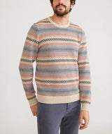 REED JACQUARD CREW SWEATER