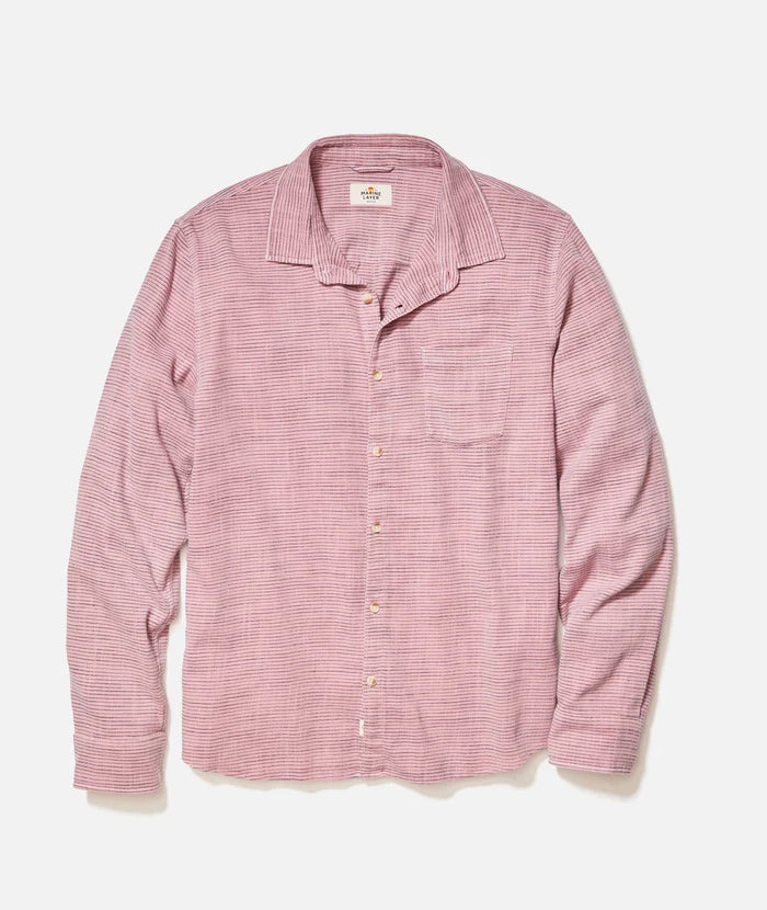 STRETCH SELVAGE STRIPE SHIRT 020225
