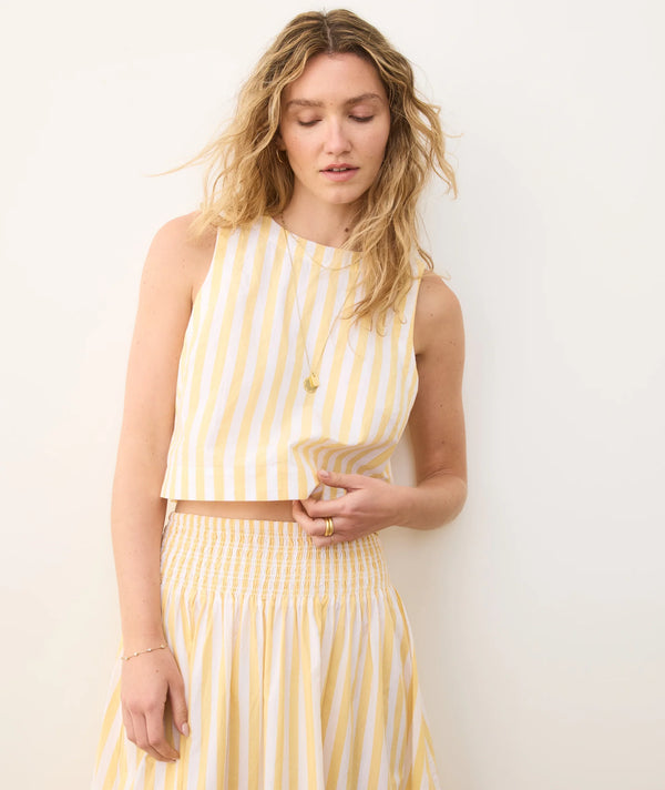 QUINN STRIPE POPLIN TANK 050525