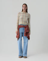 SHRUNKEN CHECK CREW 111225