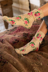 FLORAL SHORT SOCKS 100824