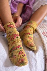 FLORAL SHORT SOCKS 100824