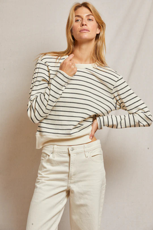 STEF RIB SWEATSHIRT 111824