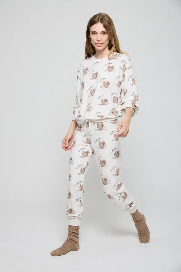 SKIING SQUIRREL COZY PANT 102524