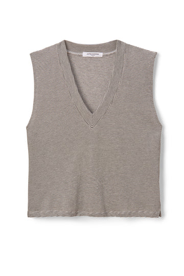 LUCY STRIPE V-NECK TANK 082625