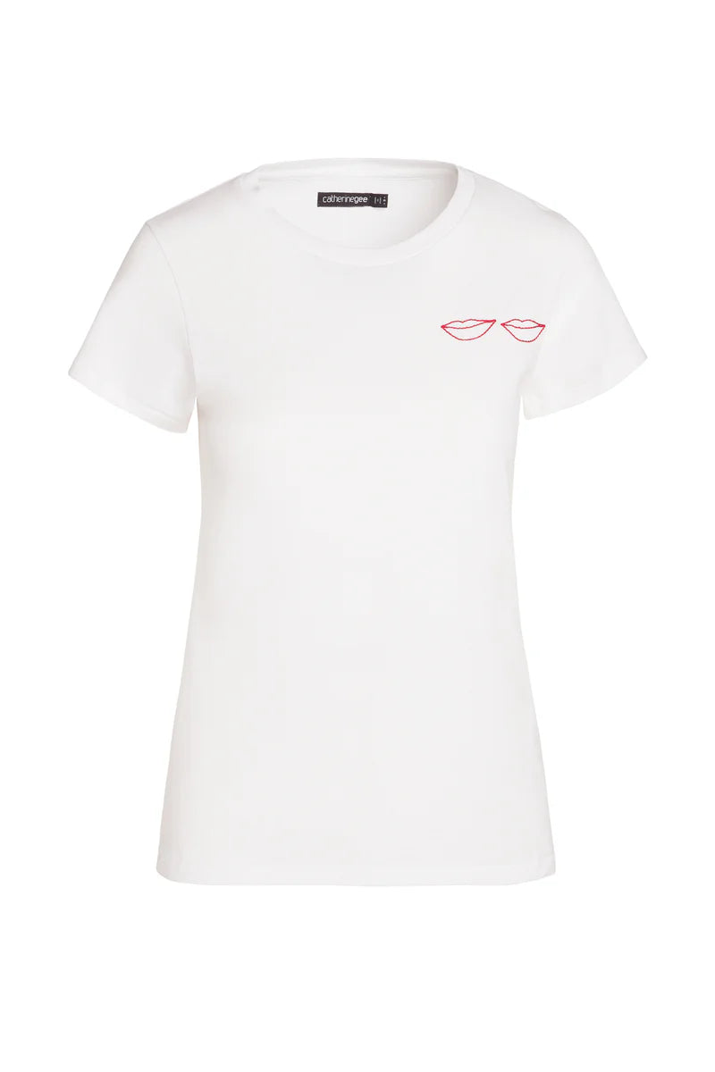 EMBROIDERED COTTON TEE 062124