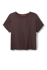 DELPHINE LUXE SATIN TEE 093025