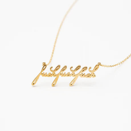 FUCK SCRIPT NECKLACE