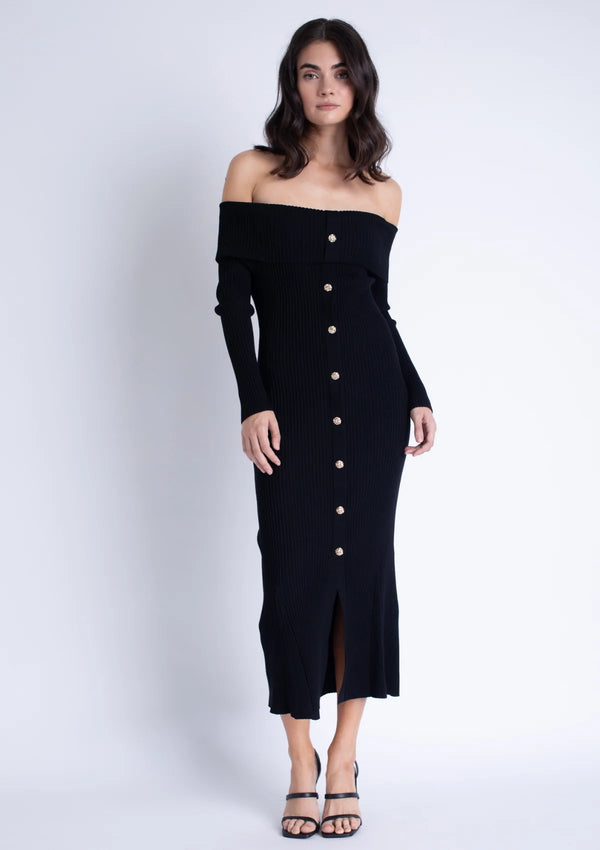 ALANA KNIT MIDI DRESS 111324