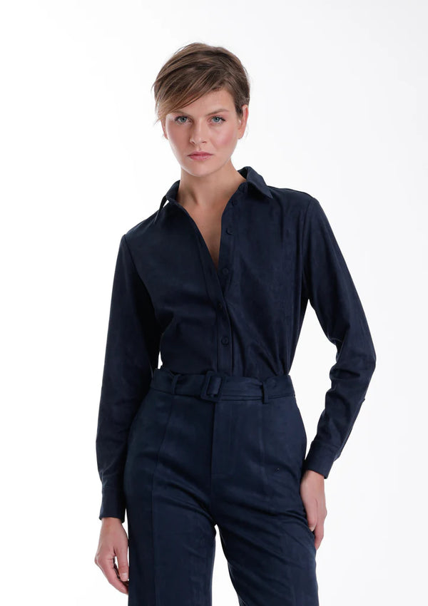 VERONICA SUEDE BLOUSE 111725