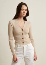 RIBBED CARDIGAN 031125