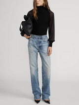 THE SHEER SLEEVE TOP 110725