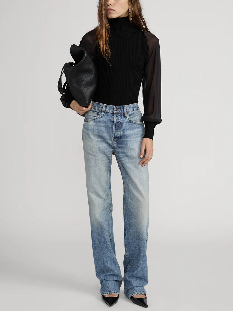 THE SHEER SLEEVE TOP 110725