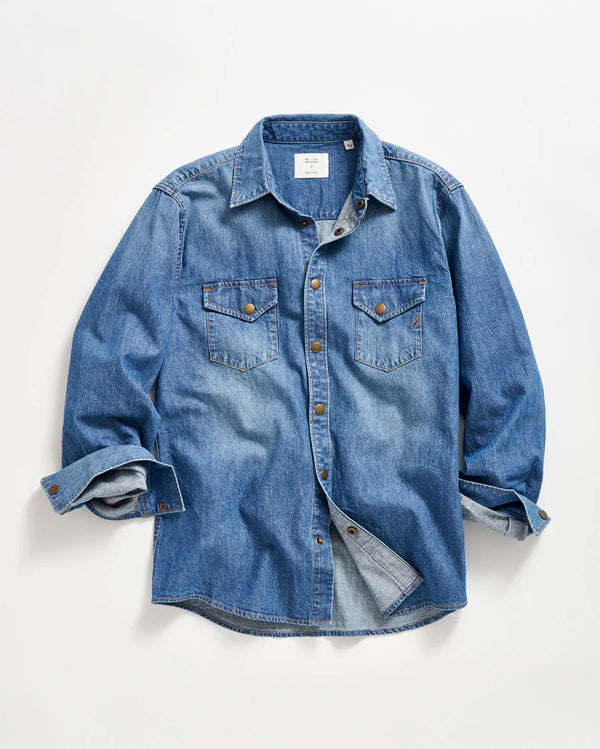 SHOALS DENIM SHIRT 080824