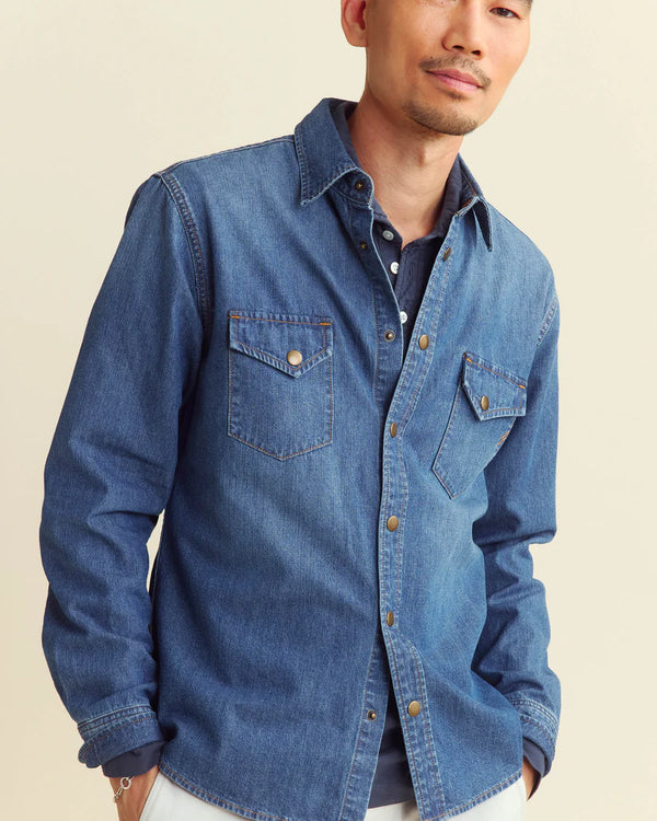 SHOALS DENIM SHIRT 080824