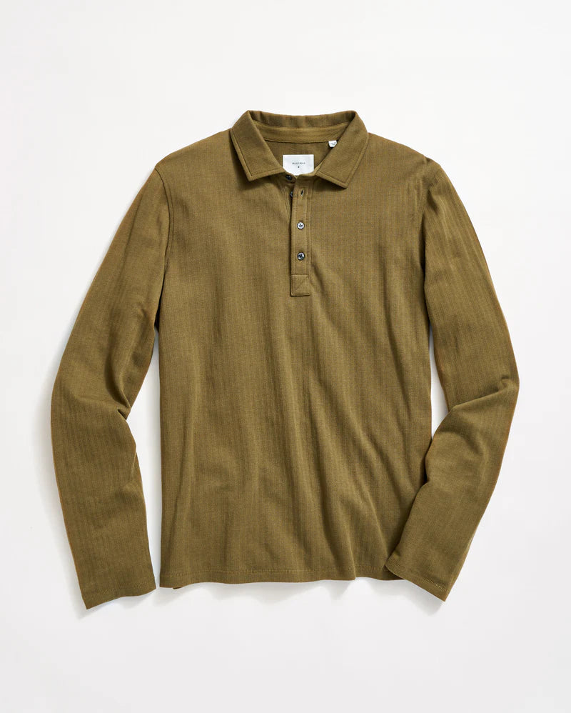 HERRINGBONE LS POLO 091024