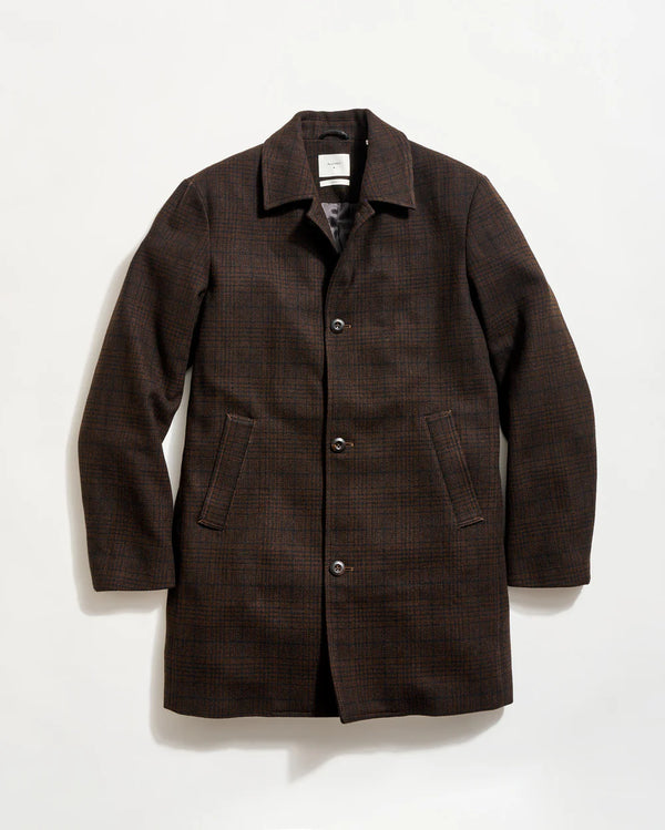 PLAID COOPER OVERCOAT 100925