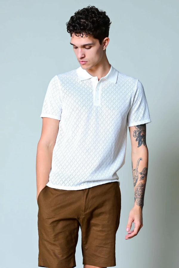 3 BUTTON KNITTED POLO 042225