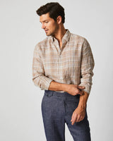 LINEN LINE PLAID WILSON SHIRT 031324