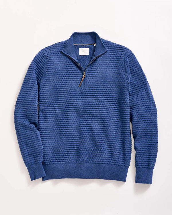 LINEN TEXTURE HALF ZIP 041425