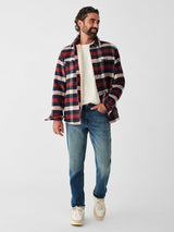 HIGH PILE FLEECE PLAID