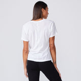 SUPER FINE JERSEY FITTED V NECK TEE