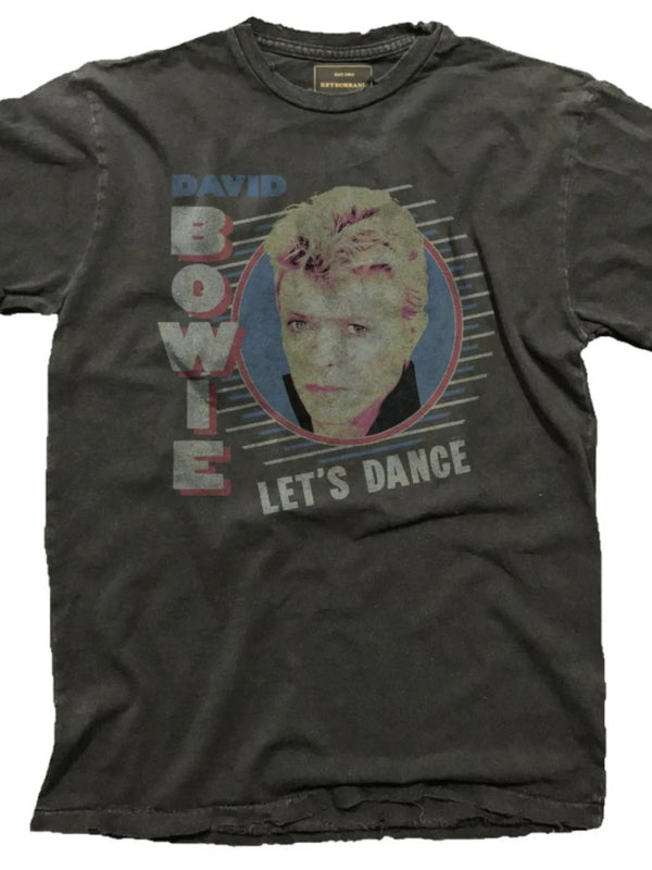 DAVID BOWIE LETS DANCE BLACK LABEL TEE