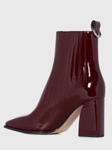 FRANKIE BOOT - WINE PATENT LEATHER