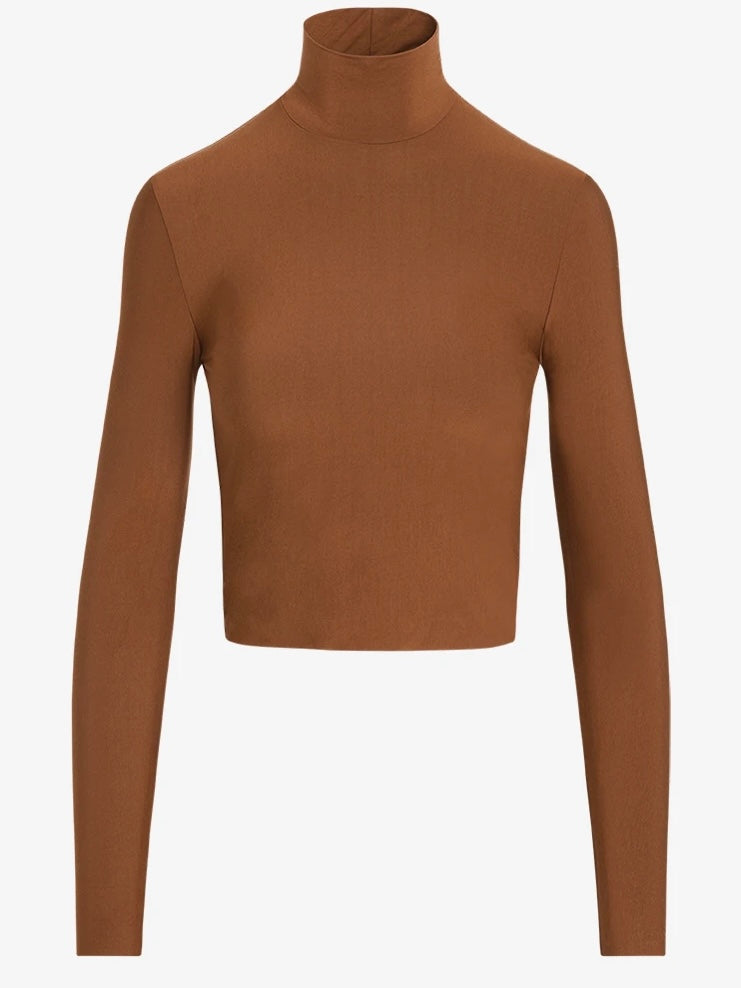 BUTTER LONG SLEEVE CROPPED TURTLENCK