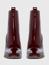 FRANKIE BOOT - WINE PATENT LEATHER